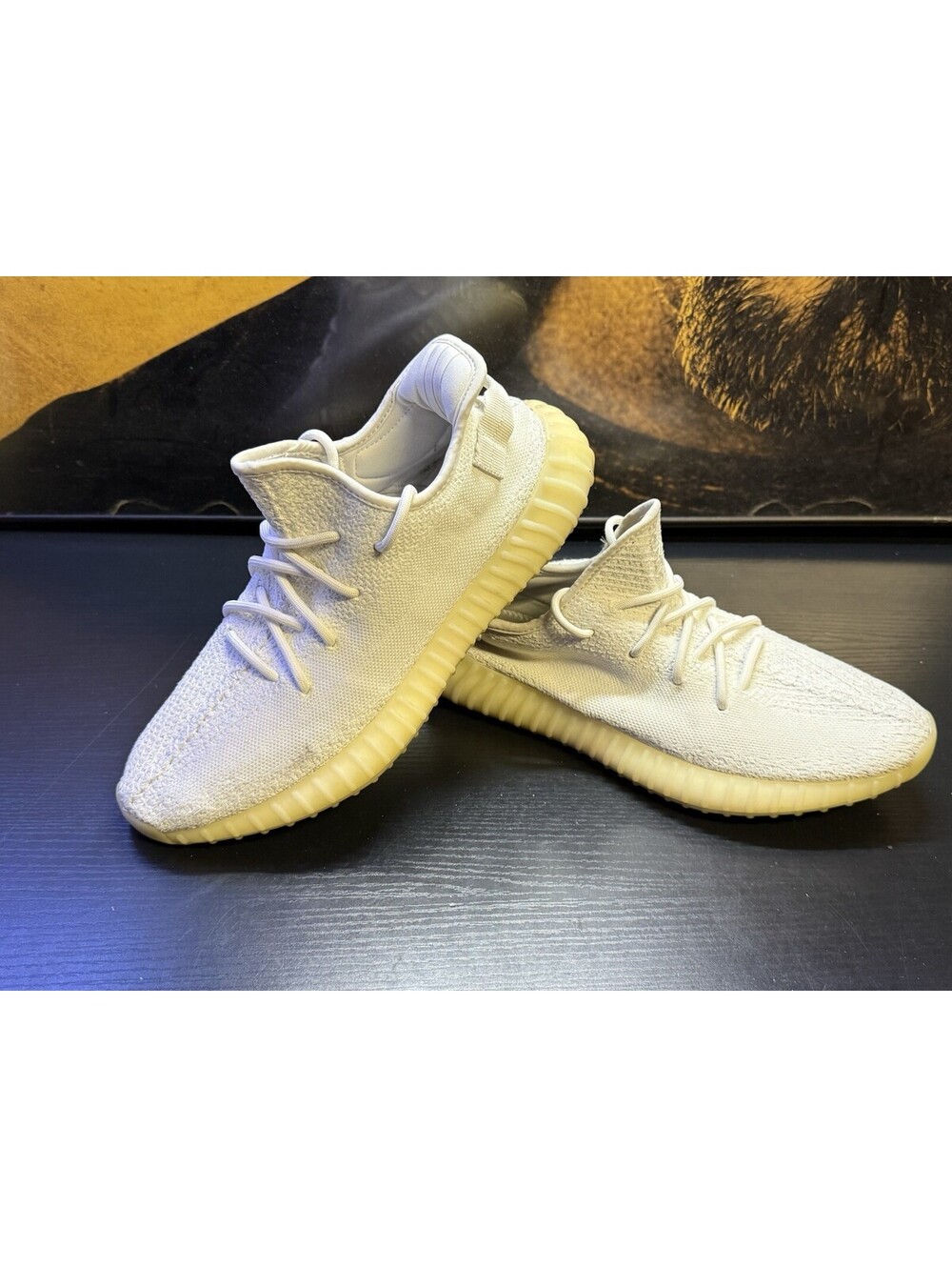 adidas Yeezy Boost 350 V2 Cream Triple White Mens Size 11.5 CP9366 Sneakers